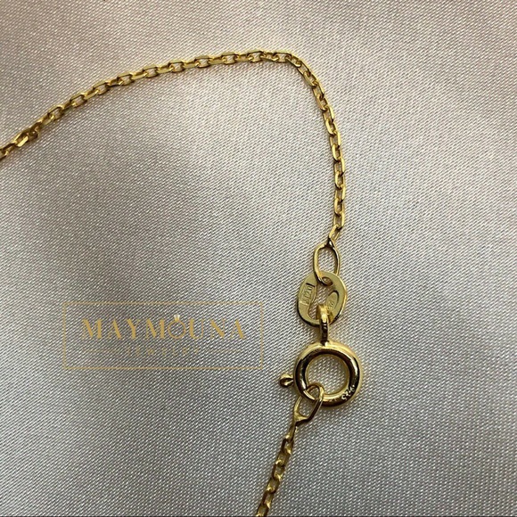 HOST PICK🤩 14k YGP Trio Gemstone Heart Necklace - Picture 9 of 13